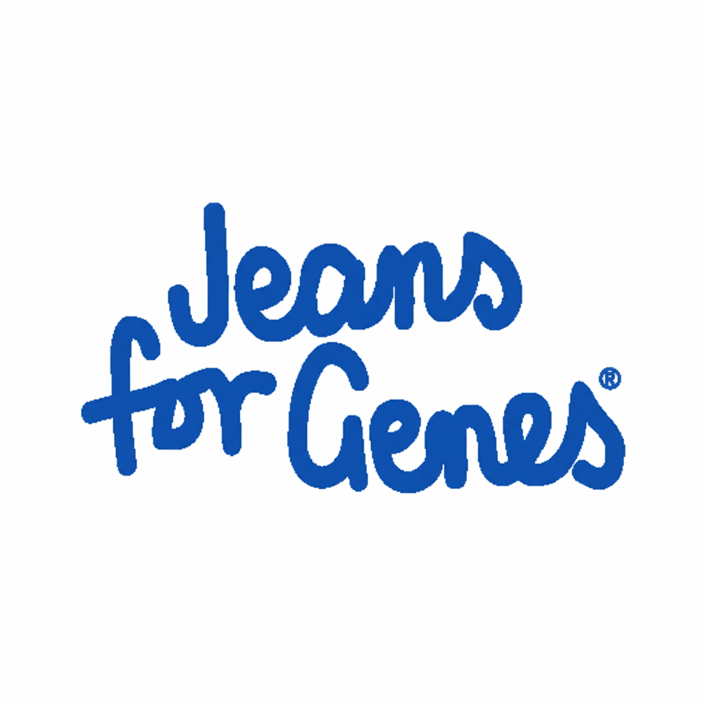 Jeanity Denim – Every $ funds life-changing research – JeanityDenimEveryfundslifechangingresearchJeansforGenesLogo20260426124702png