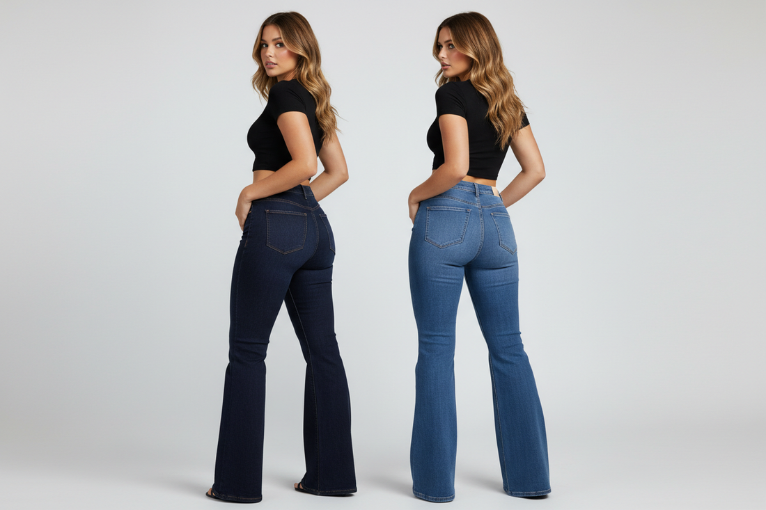 Stretch Wide Leg Jeans