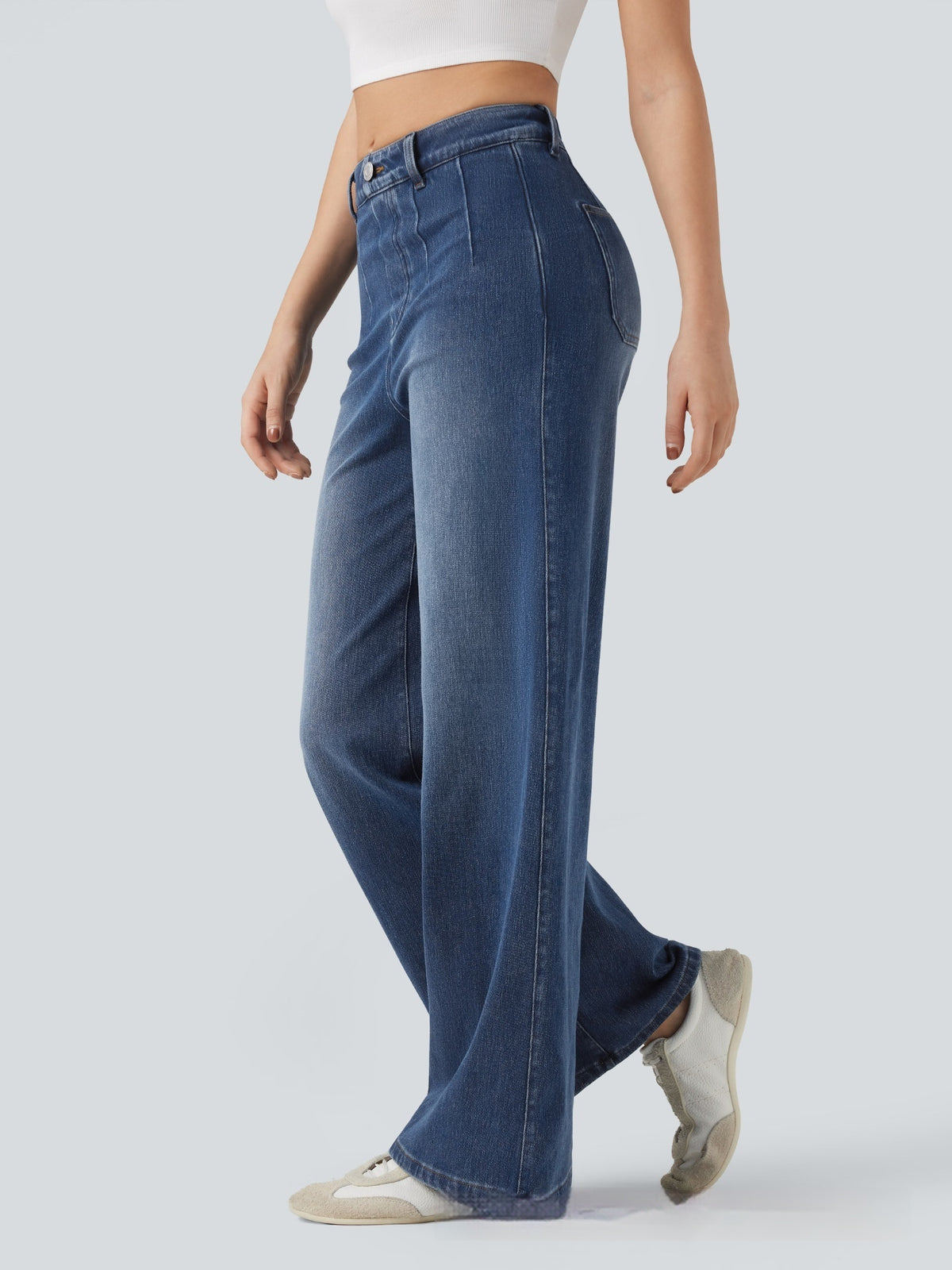 Wide Leg Tummy Control Jeans