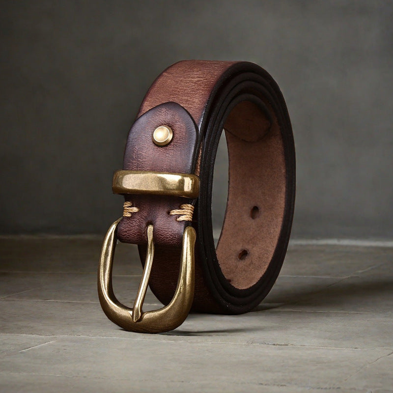 Men's Cowhide Casual Belt