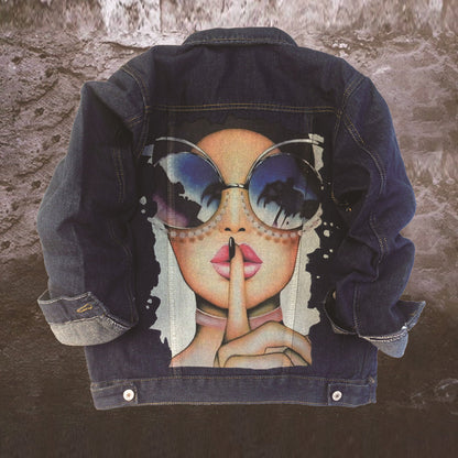 Classic Casual Denim Jacket in Blue