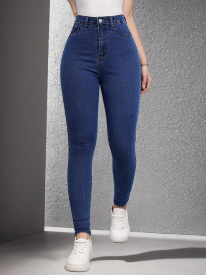 High-Waist Tummy-Control Skinny Jeans