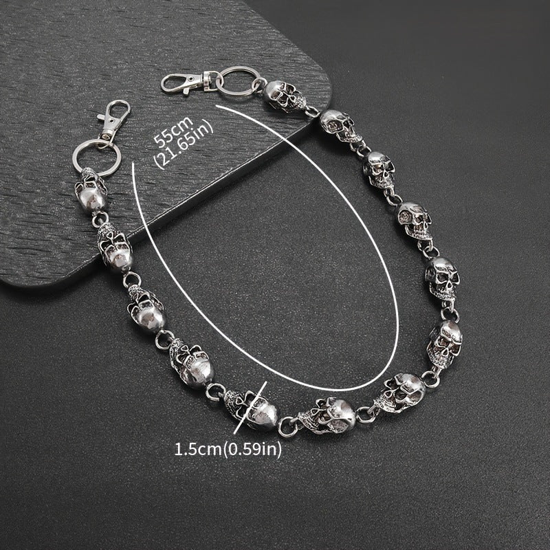 Skull Waist Chain & Bag Clip — Heavy Metal Shackle