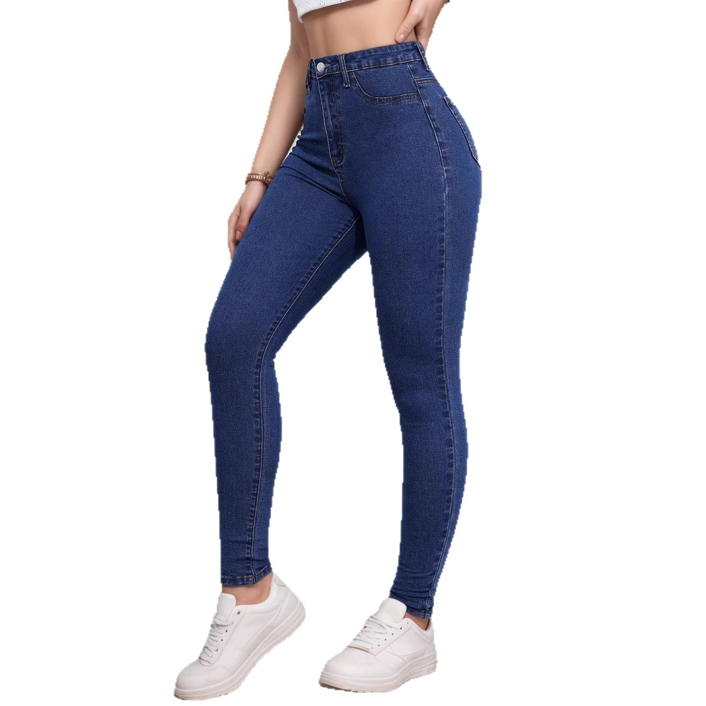 High-Waist Tummy-Control Skinny Jeans