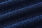 Korean Style Straight-Leg Denim Overalls - Detail View