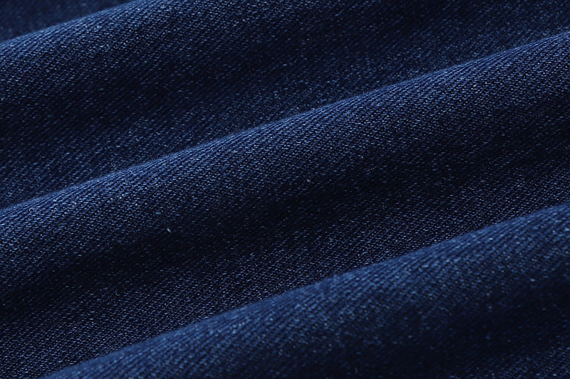 Korean Style Straight-Leg Denim Overalls - Detail View