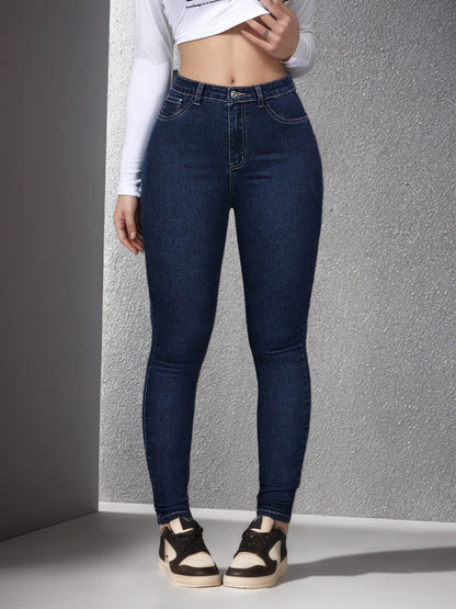 High-Waist Tummy-Control Skinny Jeans