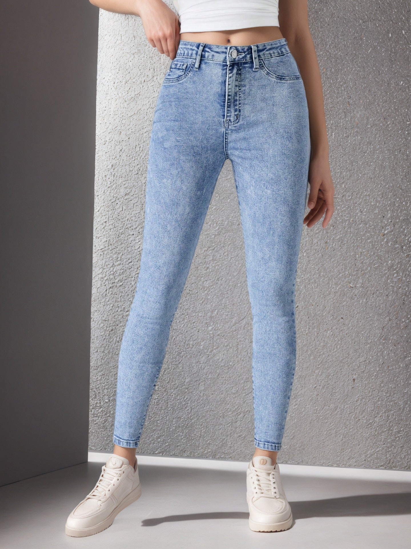 High-Waist Tummy-Control Skinny Jeans