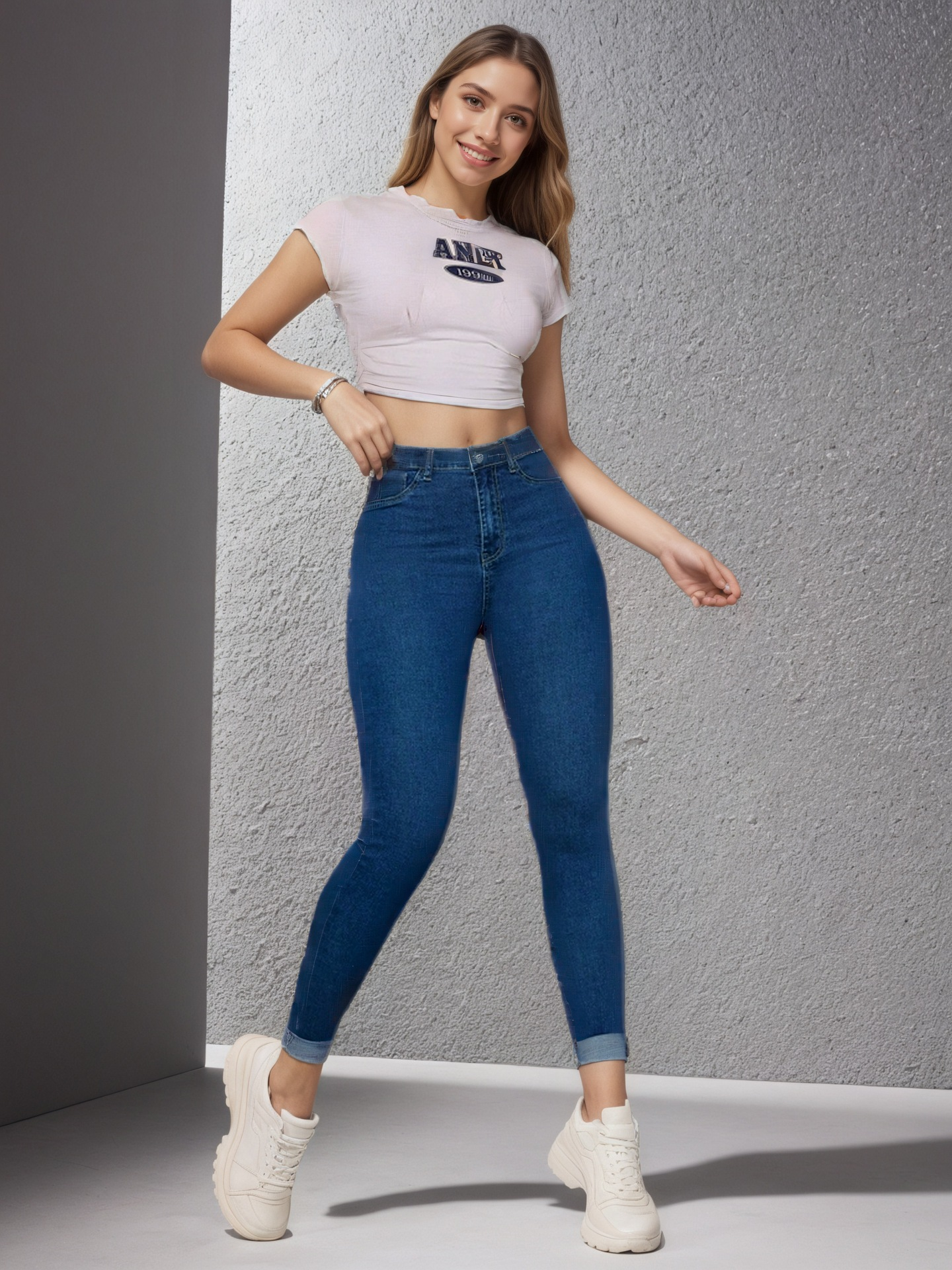 High-Waist Tummy-Control Skinny Jeans