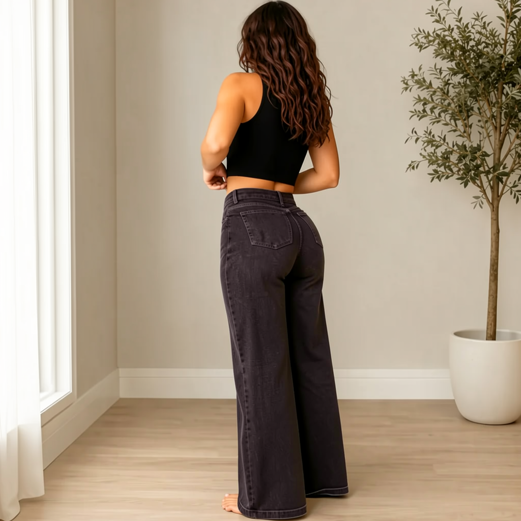 Dark Grey BBL Jeans