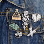 Decorative Denim Pin Badges