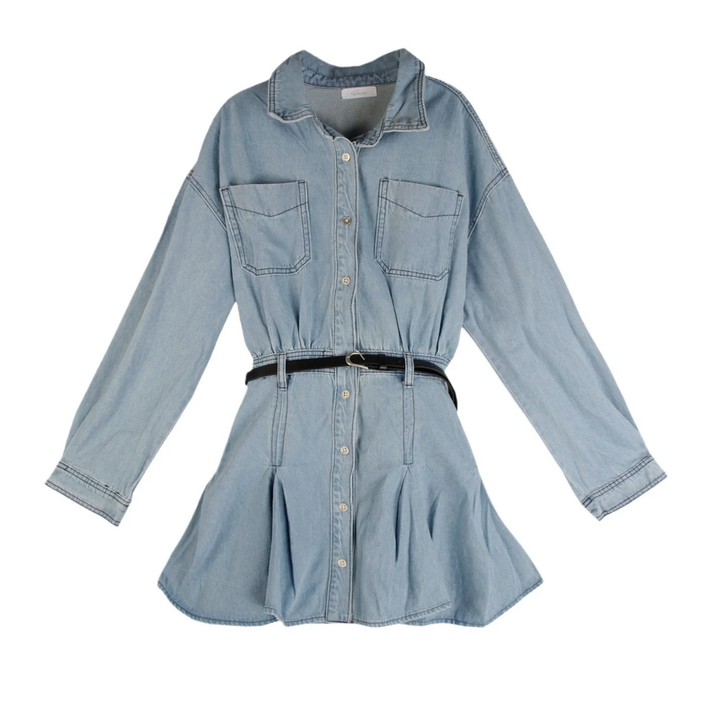Jeanity Denim – Button-Front Denim Shirt Dress – JeanityDenimButtonFrontDenimShirtDressFlat20260331060140png