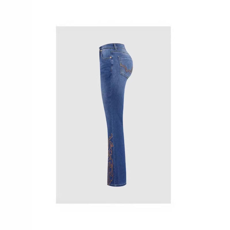 Jeanity Denim – Embroidered Flared Denim Jeans - Mid-Rise Stretch – JeanityDenimEmbroideredFlaredDenimJeansMidRiseStretchLifestyle20260214073145jpg