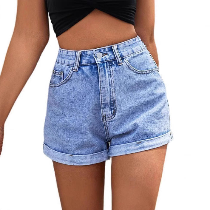 Jeanity Denim – Flattering High Rise Denim Shorts – JeanityDenimFlatteringHighRiseDenimShortsFront20260215122844jpg