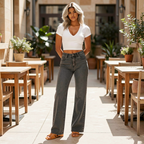 Jeanity Denim – High Waisted Slimming Straight Leg BBL Jeans – JeanityDenimHighWaistedSlimmingStraightLegBBLJeansWomaningreyBBLjeansandwhitetop20260604143750png