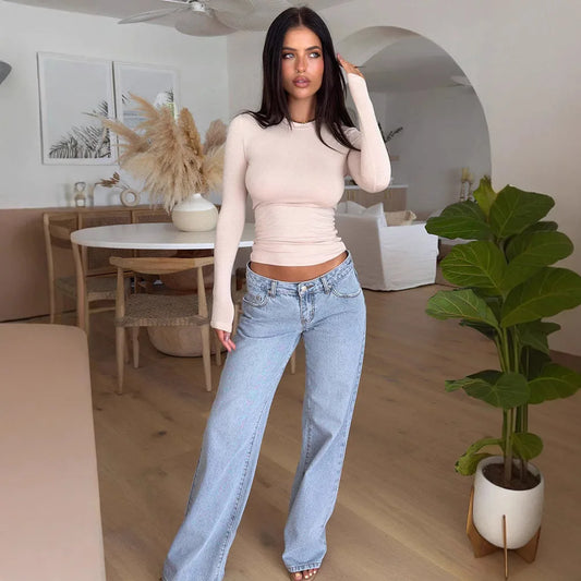 Jeanity Denim – Low Rise Straight Leg Jeans – JeanityDenimLowRiseStraightLegJeansFront20260412023343webp