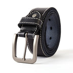 Jeanity Denim – Men's Casual Washed Leather Belt with Pin Buckle – JeanityDenimMensCasualWashedLeatherBeltwithPinBuckleLifestyle20260311130438jpg
