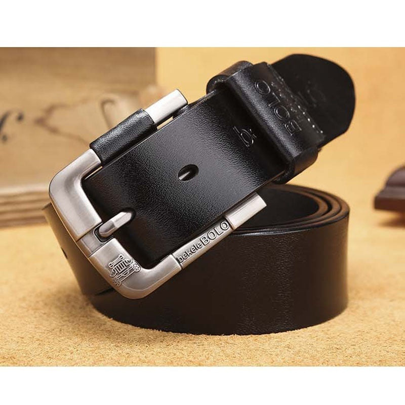 Jeanity Denim – Men's Cowhide Leather Belt with Pin Buckle – JeanityDenimMensCowhideLeatherBeltwithPinBuckleBack20260311134531jpg