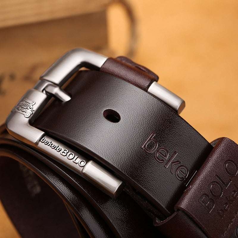 Jeanity Denim – Men's Cowhide Leather Belt with Pin Buckle – JeanityDenimMensCowhideLeatherBeltwithPinBuckleMensCowhideLeatherBeltwithPinBuckle20260426131417jpg