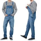 Jeanity Denim – Men's Denim Overalls – JeanityDenimMensDenimOverallsPersonwearingbluedenimoverallswithagraystripedshirtonawhitebackground20260221131311jpg