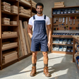 Jeanity Denim – Men's Denim Short Overalls – JeanityDenimMensDenimShortOverallsFront20260604060705png
