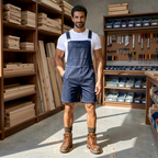 Jeanity Denim – Men's Denim Short Overalls – JeanityDenimMensDenimShortOverallsFront20260604060705png
