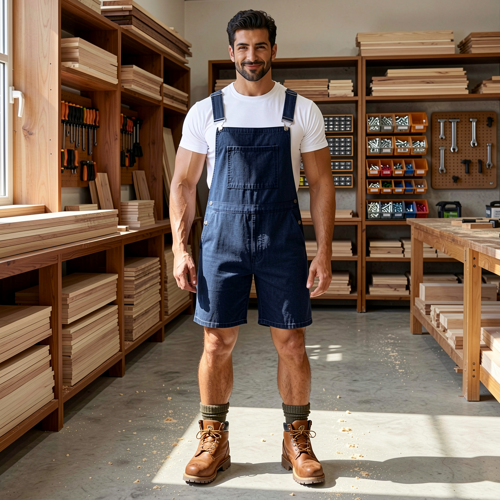 Jeanity Denim – Men's Denim Short Overalls – JeanityDenimMensDenimShortOverallsSide20260604061440png