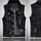Jeanity Denim – Men's Distressed Denim Vest – JeanityDenimMensDistressedDenimVestBack20260217032257jpg