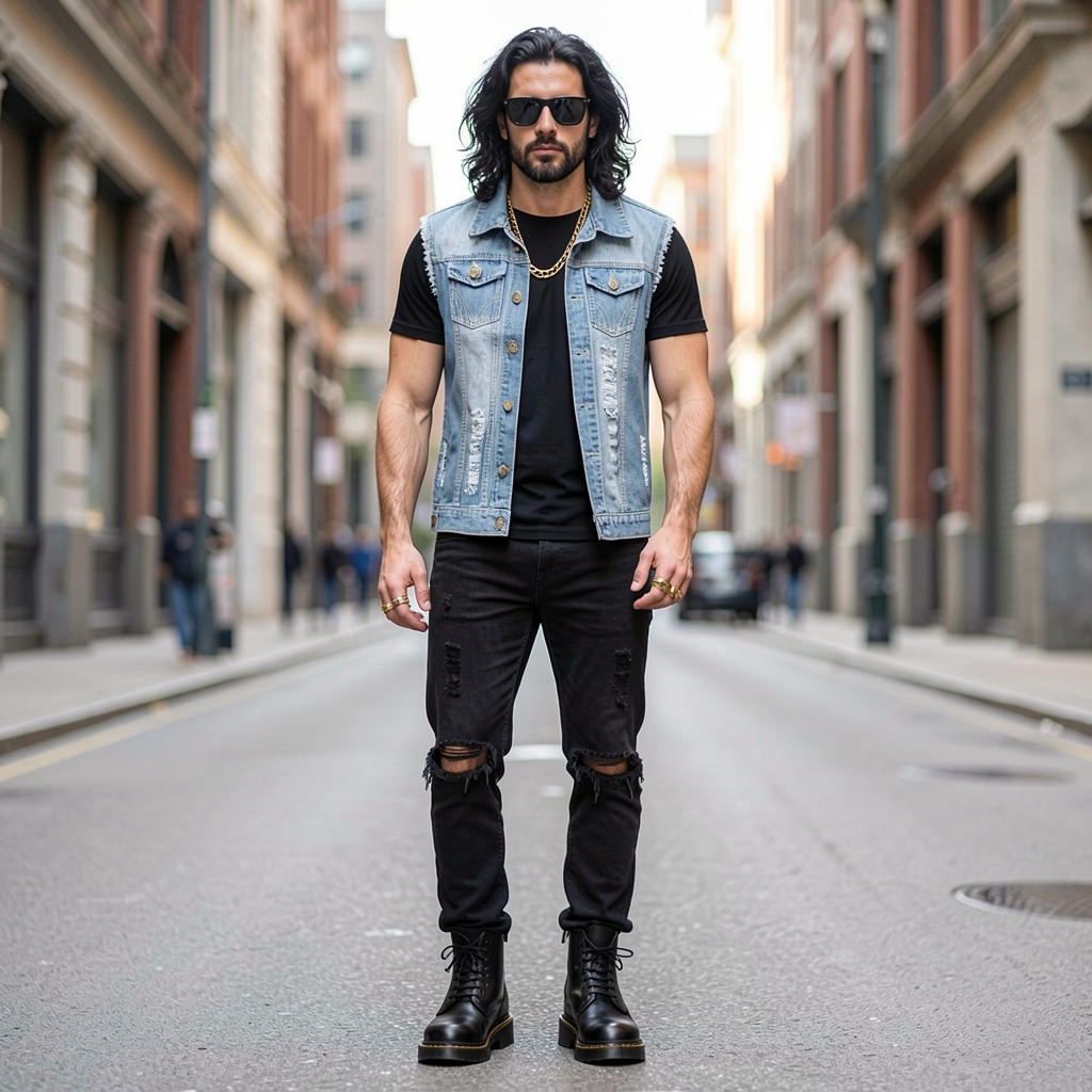 Jeanity Denim – Men's Distressed Denim Vest – JeanityDenimMensDistressedDenimVestDetail20260525061839png