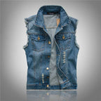 Jeanity Denim – Men's Distressed Denim Vest – JeanityDenimMensDistressedDenimVestMensWashedDenimVestwithPatchPockets20260426133241jpg