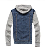 Jeanity Denim – Men's Hooded Denim Jacket – JeanityDenimMensHoodedDenimJacketBackviewofadenimandgrayhoodieonawhitebackground20260217030909jpg