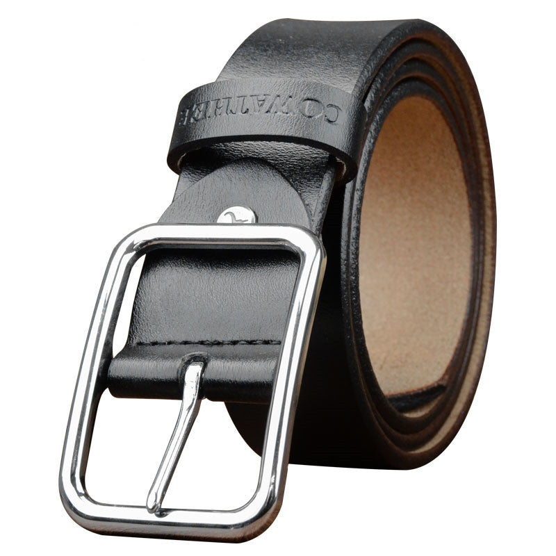 Jeanity Denim – Men's Leather Business Belt – JeanityDenimMensLeatherBusinessBeltFlat20260311134718jpg