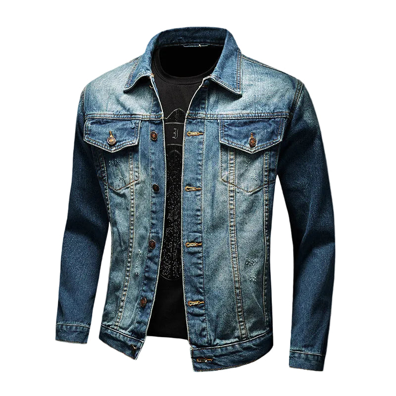 Jeanity Denim – Men's M to 5XL Size Denim Jacket – JeanityDenimMensMto5XLSizeDenimJacketBluedenimjacketonagraybackground20260217032032jpg