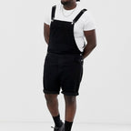Jeanity Denim – Men's Retro Black Denim Bib Overalls – JeanityDenimMensRetroBlackDenimBibOverallsPersonwearingblackoverallsandawhiteshirtonawhitebackground20260221131220jpg