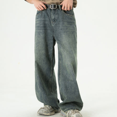 Jeanity Denim – Men's Retro Wide-Leg Distressed Denim Jeans – JeanityDenimMensRetroWideLegDistressedDenimJeansLifestyle20260215145329jpg