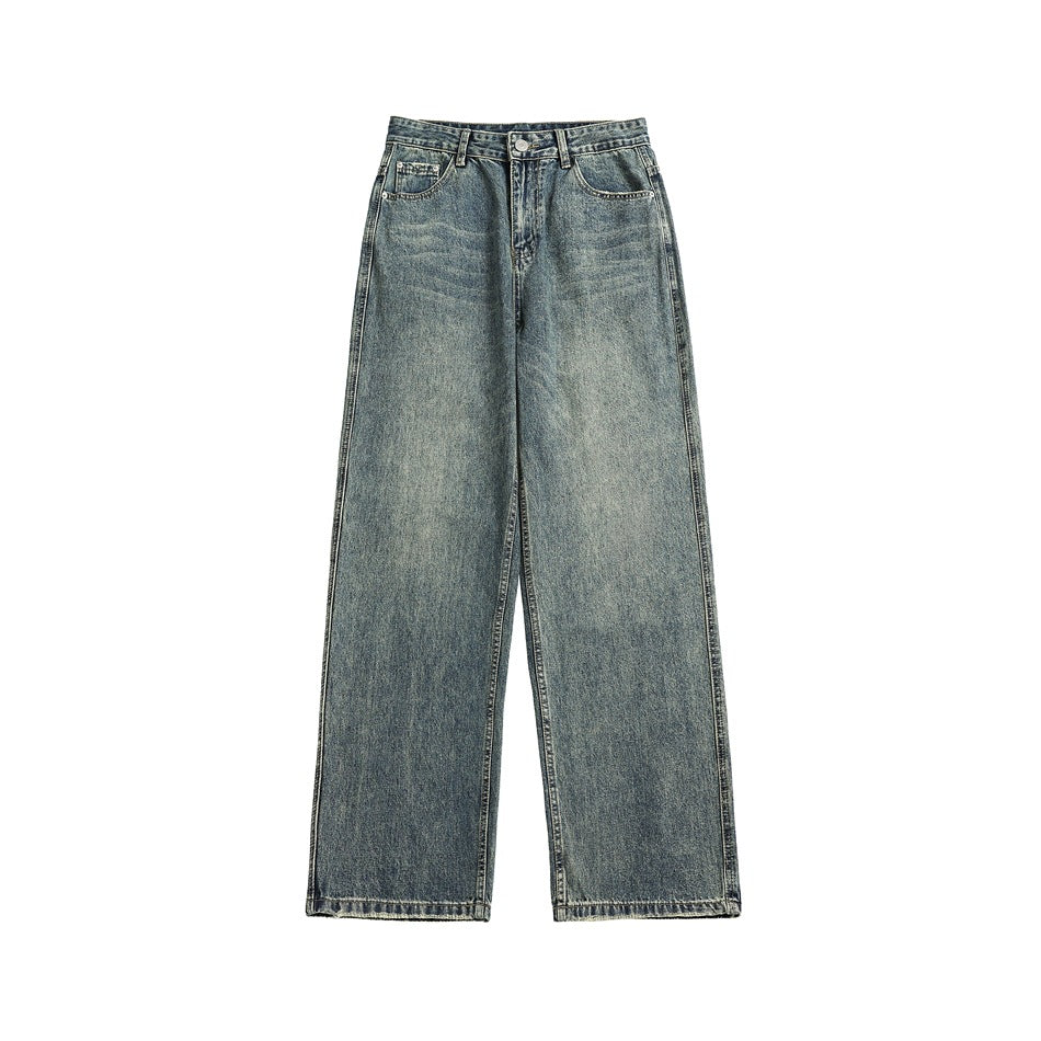 Jeanity Denim – Men's Retro Wide-Leg Distressed Denim Jeans – JeanityDenimMensRetroWideLegDistressedDenimJeansSide20260215145334jpg
