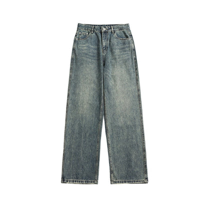 Jeanity Denim – Men's Retro Wide-Leg Distressed Denim Jeans – JeanityDenimMensRetroWideLegDistressedDenimJeansSide20260215145334jpg