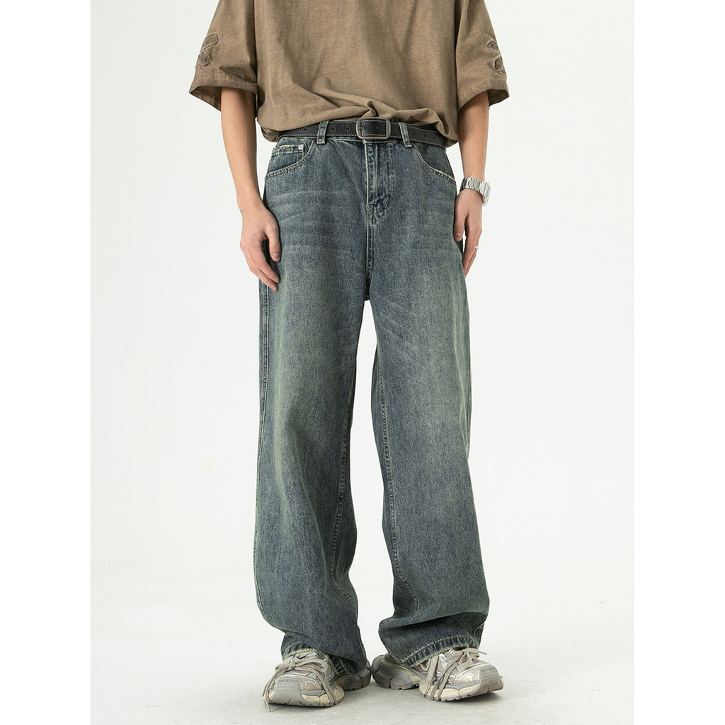 Jeanity Denim – Men's Retro Wide-Leg Distressed Denim Jeans – JeanityDenimMensRetroWideLegDistressedDenimJeansView820260215145332jpg