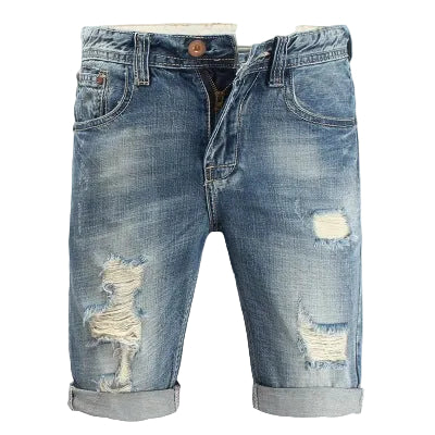 Jeanity Denim – Men's Ripped Cotton Denim Shorts - Distressed Style – JeanityDenimMensRippedCottonDenimShortsDistressedStyleDistressedbluedenimshortsonawhitebackground20260215145242jpg