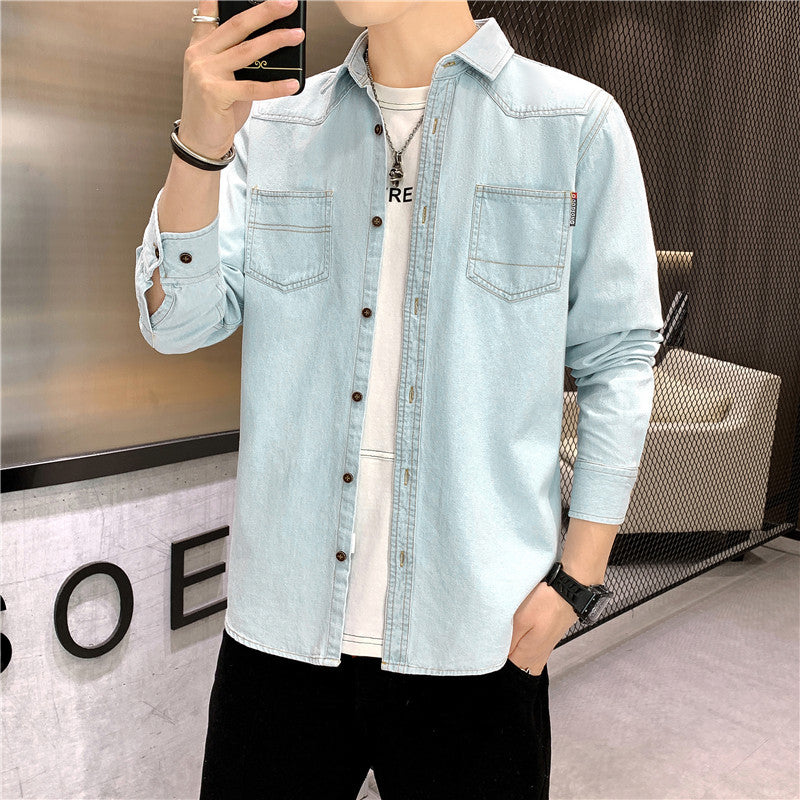 Jeanity Denim – Men's Sand-Washed Denim Shirt - Slim Fit – JeanityDenimMensSandWashedDenimShirtSlimFitDetail20260216125512jpg
