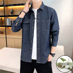 Jeanity Denim – Men's Sand-Washed Denim Shirt - Slim Fit – JeanityDenimMensSandWashedDenimShirtSlimFitFlat20260216125519jpg
