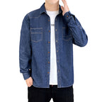 Jeanity Denim – Men's Sand-Washed Denim Shirt - Slim Fit – JeanityDenimMensSandWashedDenimShirtSlimFitSide20260216125516jpg