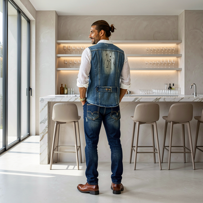 Jeanity Denim – Men's Slim Fit Denim Vest – JeanityDenimMensSlimFitDenimVestSide20260529013456png