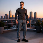 Jeanity Denim – Men's Slim Fit Straight Leg Denim Jeans – JeanityDenimMensSlimFitStraightLegDenimJeansFront20260525050556png