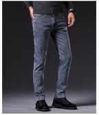Jeanity Denim – Men's Slim Fit Straight Leg Denim Jeans – JeanityDenimMensSlimFitStraightLegDenimJeansPersonwearingbluejeansandblackshoesonadarkbackground20260420115129jpg