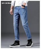 Jeanity Denim – Men's Slim Fit Straight Leg Denim Jeans – JeanityDenimMensSlimFitStraightLegDenimJeansPersonwearingbluejeansandblacksneakersonagraybackground20260420115422jpg