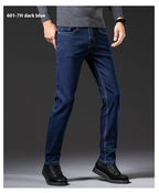 Jeanity Denim – Men's Slim Fit Straight Leg Denim Jeans – JeanityDenimMensSlimFitStraightLegDenimJeansPersonwearingdarkbluejeansonagraybackground20260420115224jpg