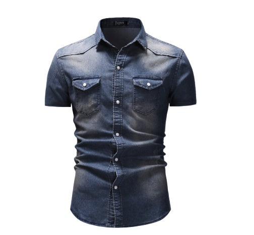Jeanity Denim – Men's Urban Short Sleeve Denim Shirt – JeanityDenimMensUrbanShortSleeveDenimShirtBack20260222140136jpg
