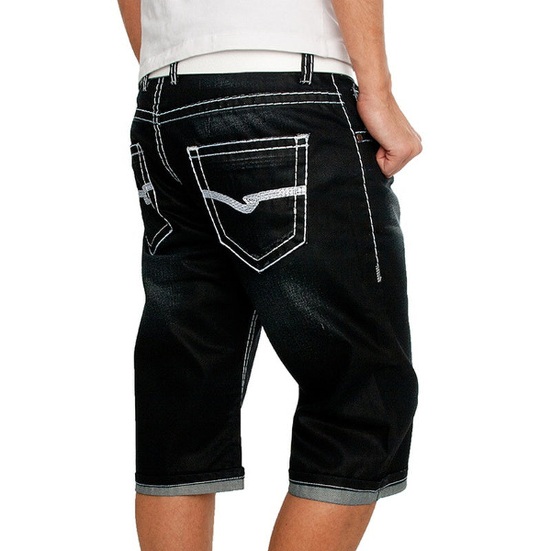 Jeanity Denim – Men's Vintage Embroidered Denim Shorts – JeanityDenimMensVintageEmbroideredDenimShortsDetail20260221131200jpg