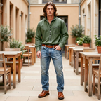 Jeanity Denim – Men's Washed Denim Long-Sleeve Shirt - 10 Colors – JeanityDenimMensWashedDenimLongSleeveShirt10ColorsSide20260527062845png